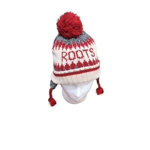 Roots Kids Pom Pom Beanie Hat Canada Design 3-5 Yrs